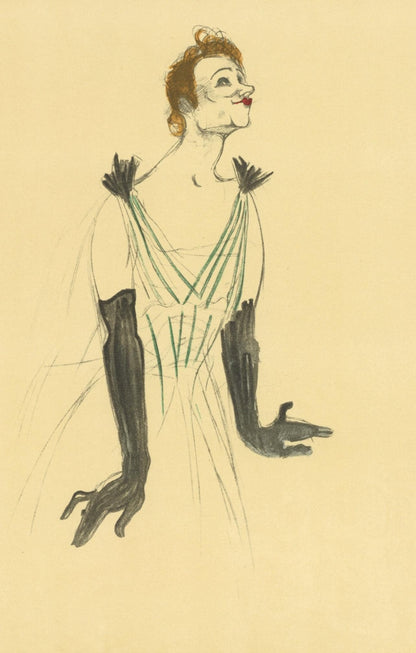 Henri De Toulouse-Lautrec, Yvette Guilbert, Les Affiches De Toulouse-Lautrec, Lithograph