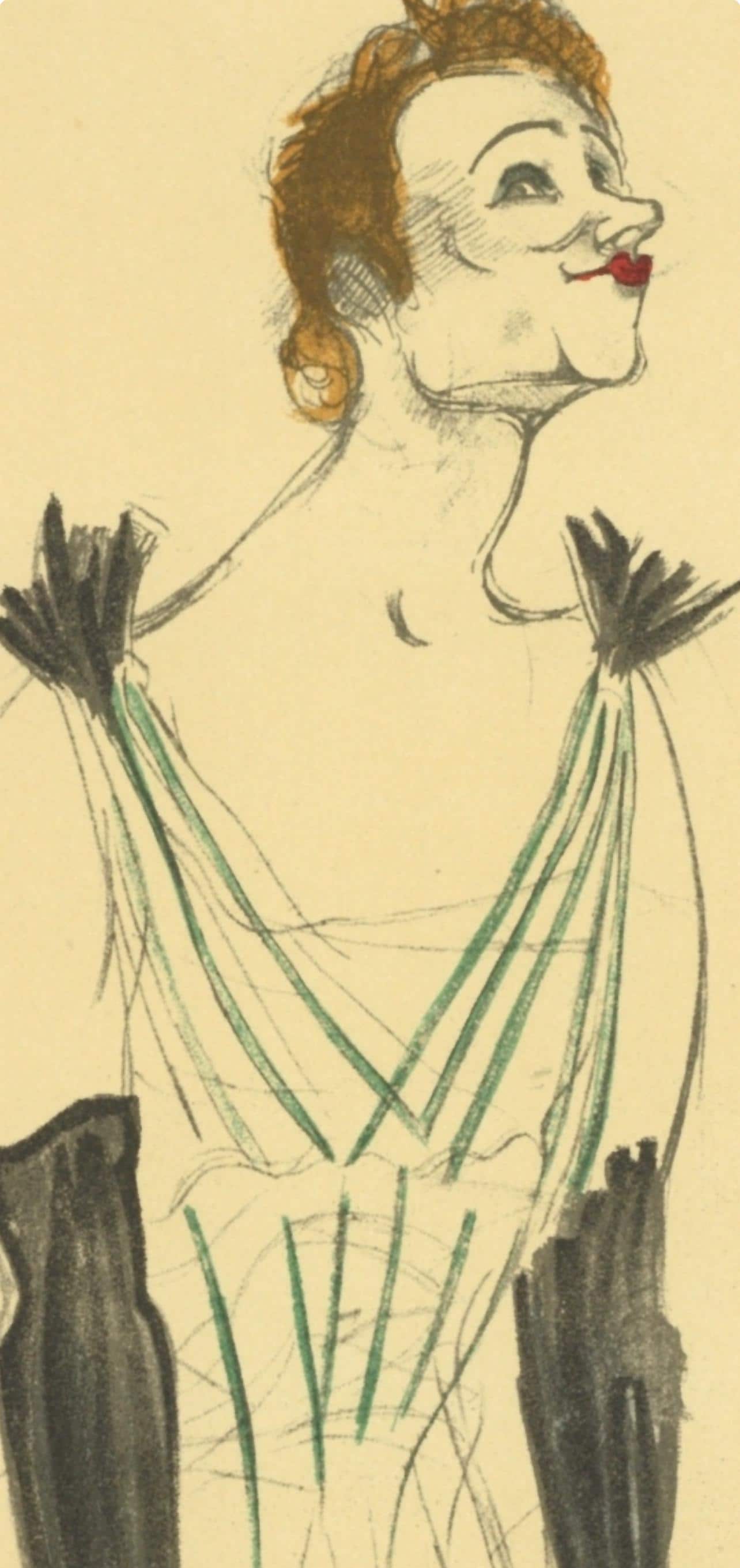 Henri De Toulouse-Lautrec, Yvette Guilbert, Les Affiches De Toulouse-Lautrec, Lithograph