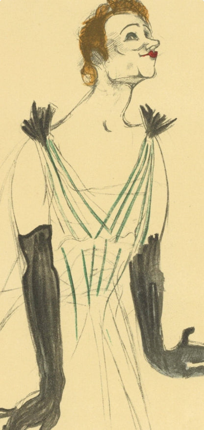 Henri De Toulouse-Lautrec, Yvette Guilbert, Les Affiches De Toulouse-Lautrec, Lithograph