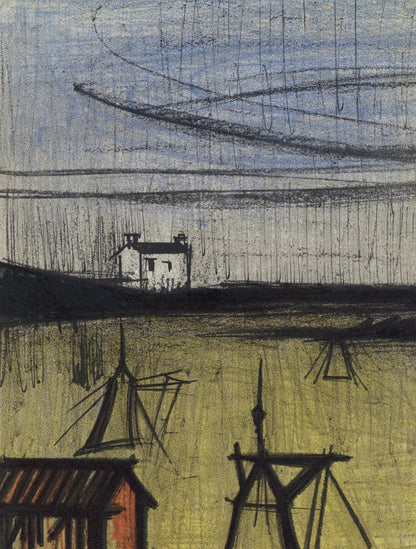 Bernard Buffet, La Petite Plage, Lithographs 1952-1966, Lithograph