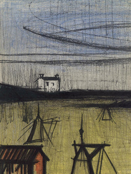 Bernard Buffet, La Petite Plage, Lithographs 1952-1966, Lithograph