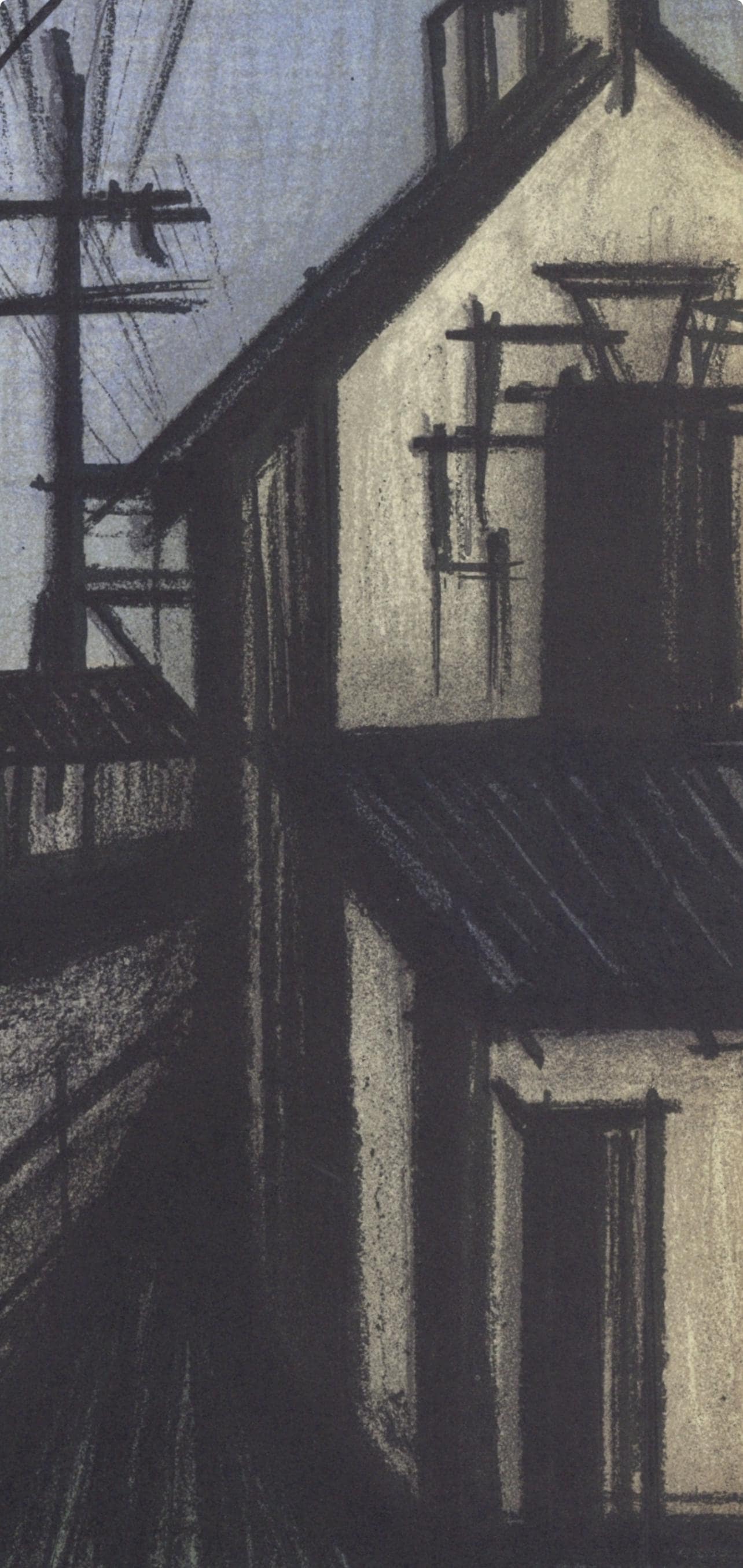 Bernard Buffet, La Route Du Village, Lithographs 1952-1966, Lithograph