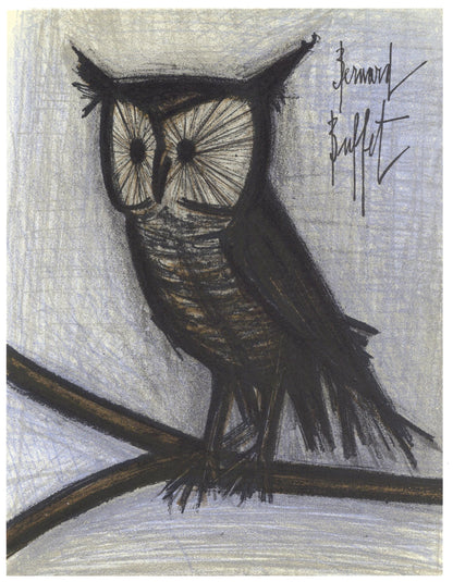 Bernard Buffet, Le Petit Hibou, Lithographs 1952-1966, Lithograph