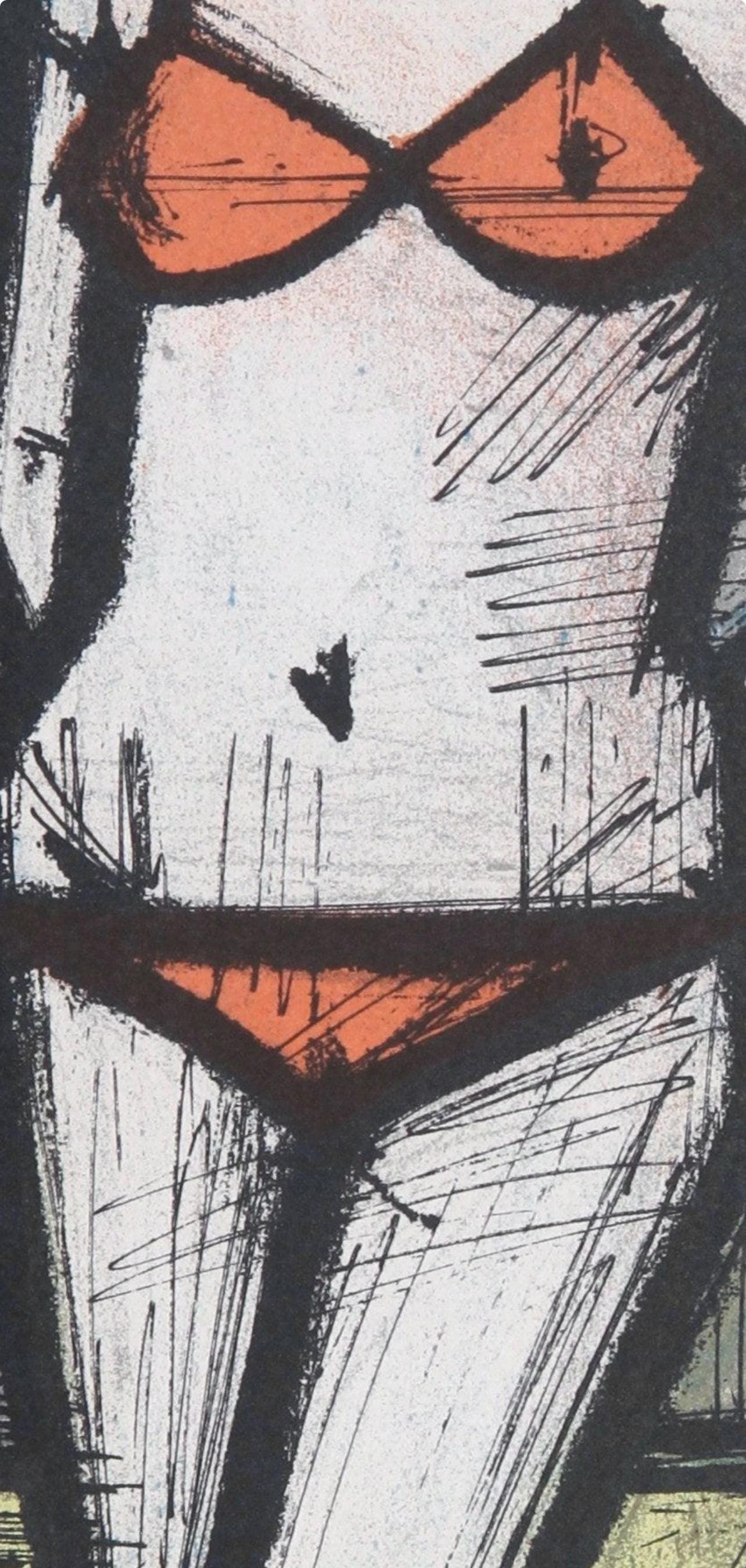 Bernard Buffet, A La Plage, Lithographs 1952-1966, Lithograph