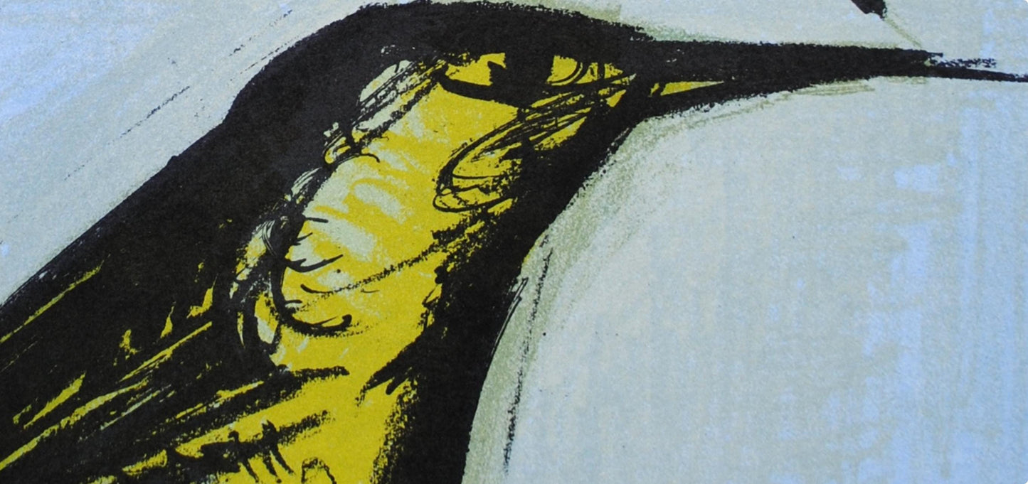 Bernard Buffet, Les Deux Oiseaux, Lithographs 1952-1966, Lithograph