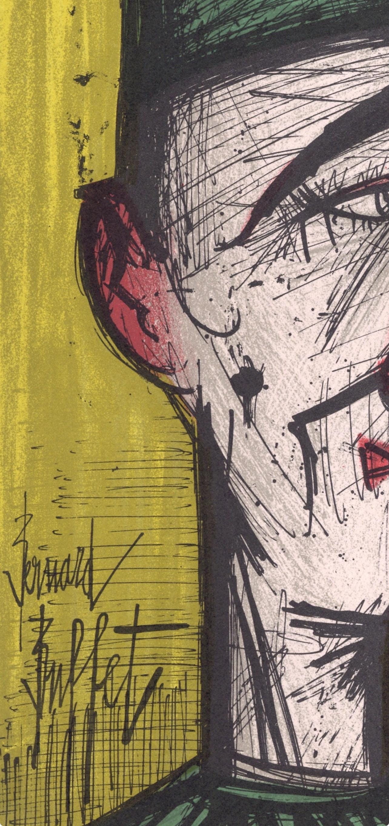 Bernard Buffet, Le Clown Jojo, Lithographs 1952-1966, Lithograph