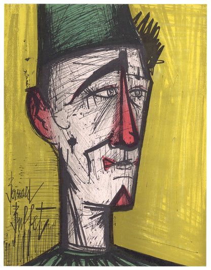 Bernard Buffet, Le Clown Jojo, Lithographs 1952-1966, Lithograph