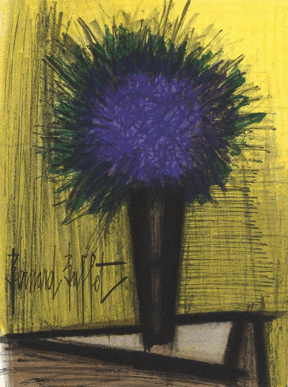 Bernard Buffet, Le Bouquet Violet, Lithographs 1952-1966, Lithograph