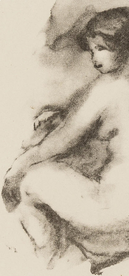 Pierre-Auguste Renoir, Femme Nue Assisse, Lithograph