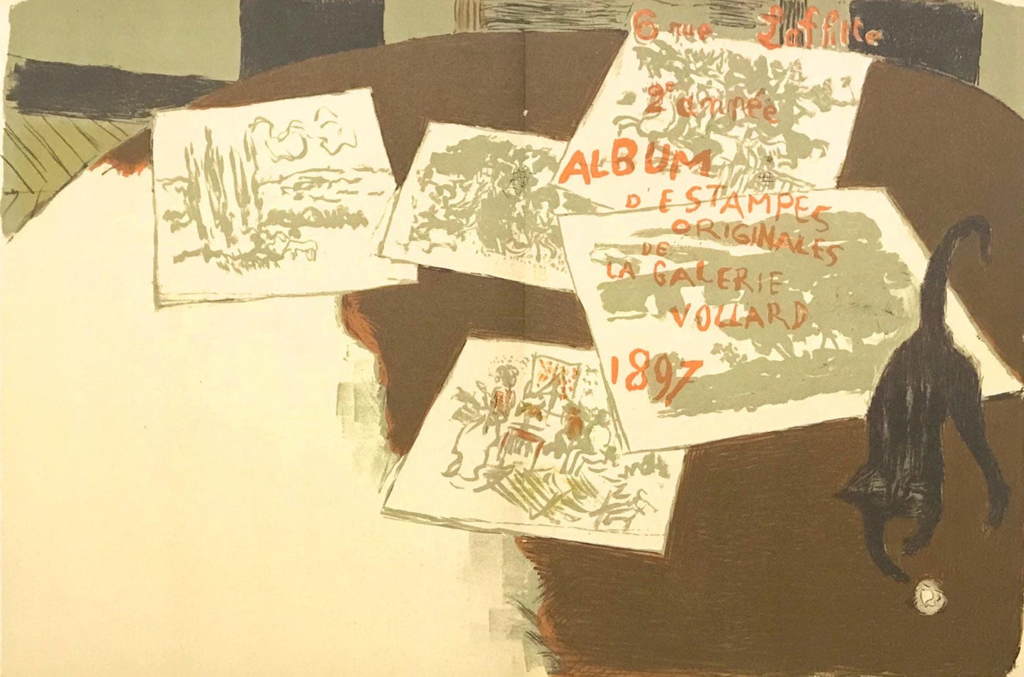 Pierre Bonnard, Couverture, Bonnard Lithographe, Lithograph