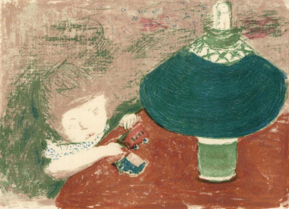 Pierre Bonnard, Lenfant A La Lampe, Bonnard Lithographe, Lithograph