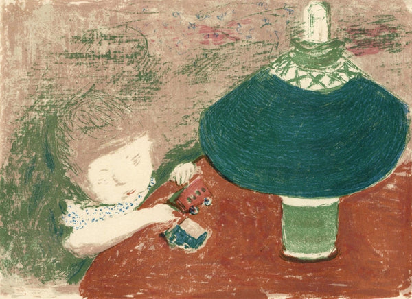 Pierre Bonnard, Lenfant A La Lampe, Bonnard Lithographe, Lithograph