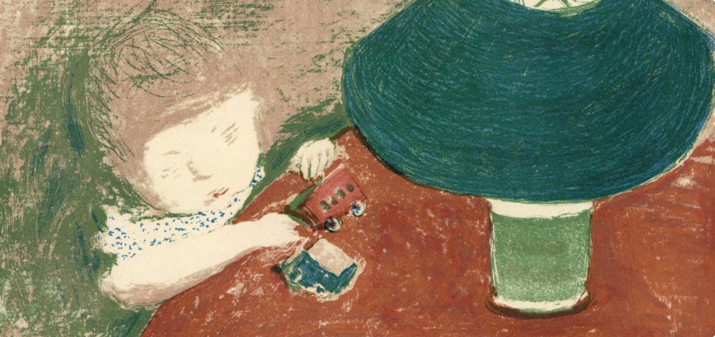 Pierre Bonnard, Lenfant A La Lampe, Bonnard Lithographe, Lithograph