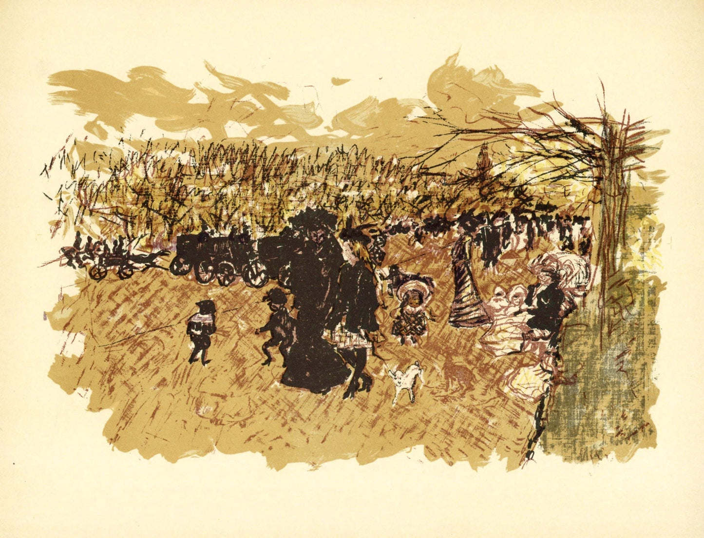 Pierre Bonnard, Avenue Du Bois, Bonnard Lithographe, Lithograph