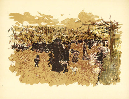 Pierre Bonnard, Avenue Du Bois, Bonnard Lithographe, Lithograph