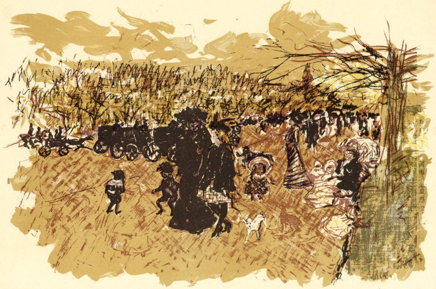 Pierre Bonnard, Avenue Du Bois, Bonnard Lithographe, Lithograph