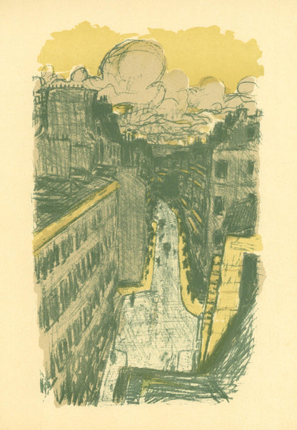 Pierre Bonnard, Rue Vue Den Haut, Bonnard Lithographe, Lithograph
