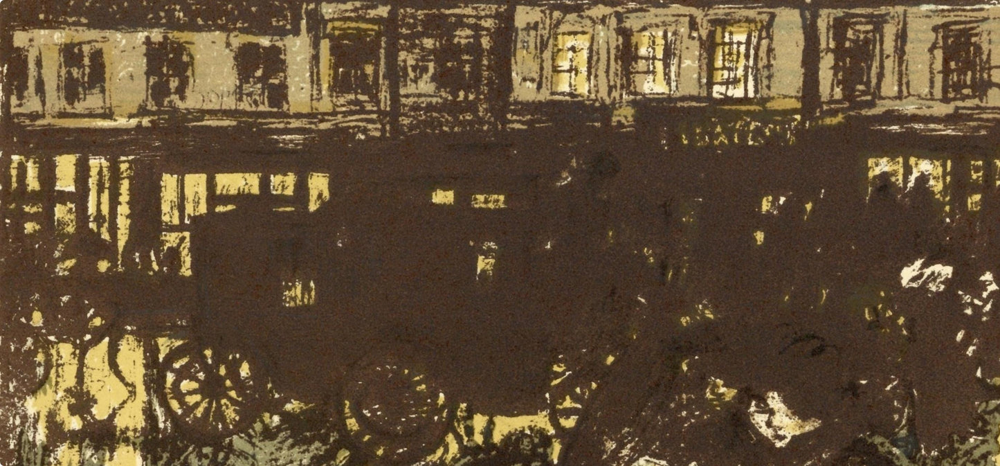 Pierre Bonnard, Rue Le Soir Sous La Pluie, Bonnard Lithographe, Lithograph