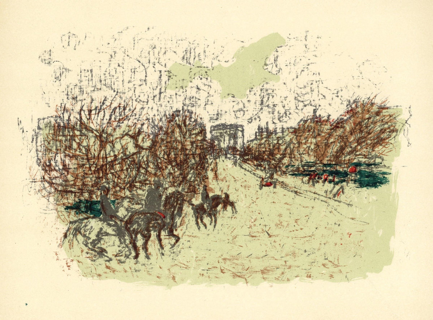 Pierre Bonnard, Arc De Triomphe, Bonnard Lithographe, Lithograph