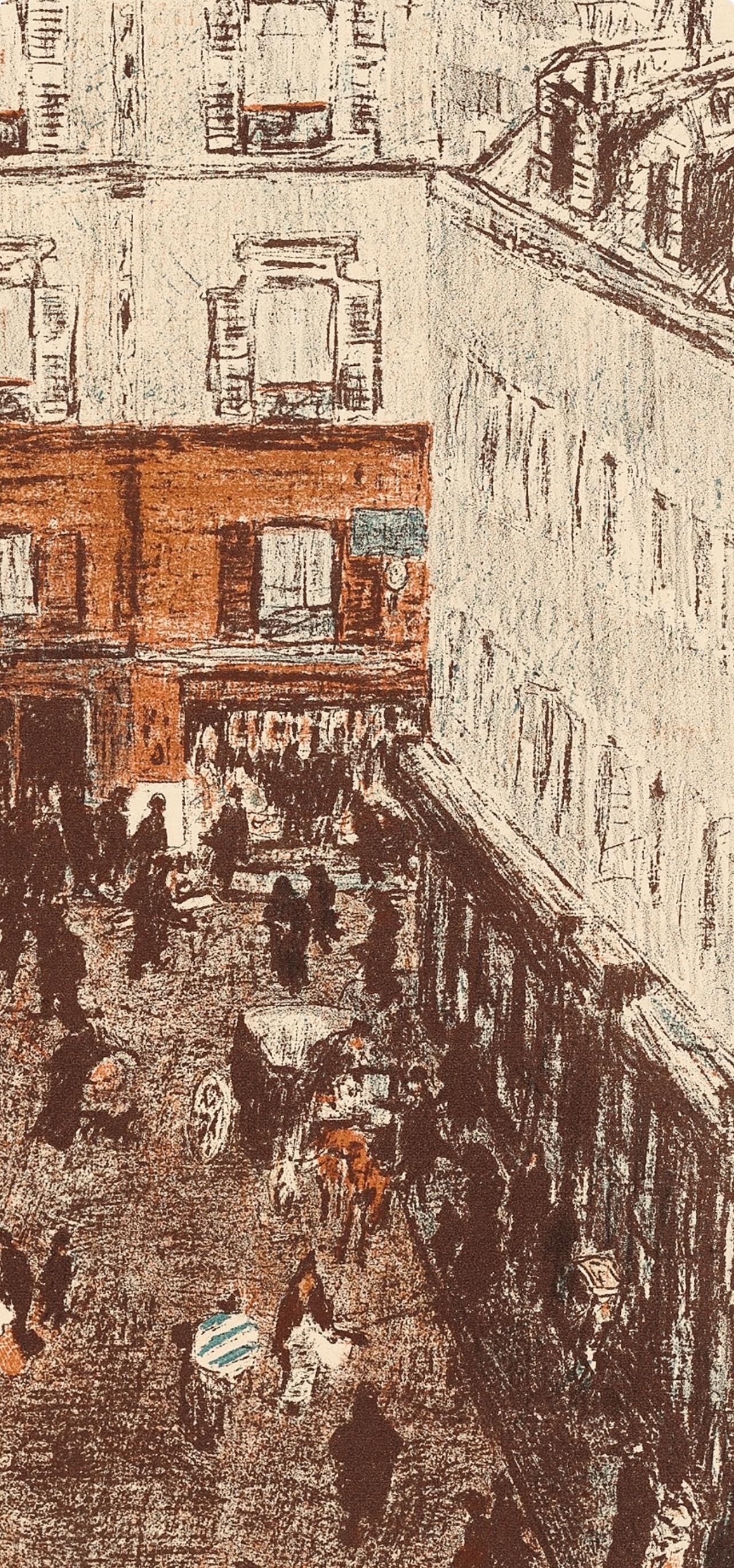 Pierre Bonnard, Coin De Rue Vue Den Haut, Bonnard Lithographe, Lithograph