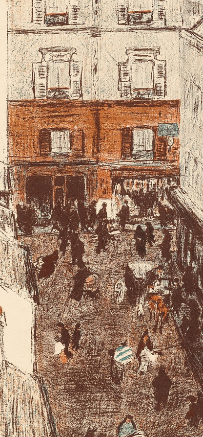 Pierre Bonnard, Coin De Rue Vue Den Haut, Bonnard Lithographe, Lithograph