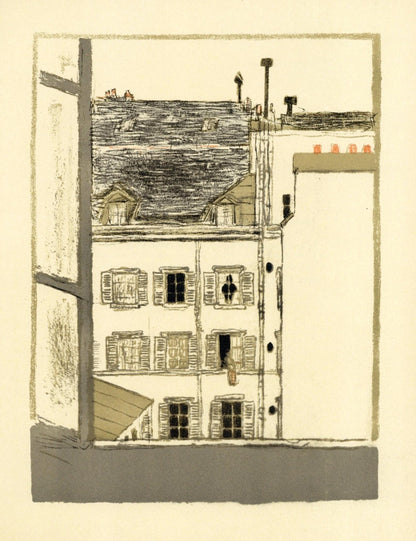 Lithograph - Pierre Bonnard - Maison dans la cour - Bonnard Lithographe
