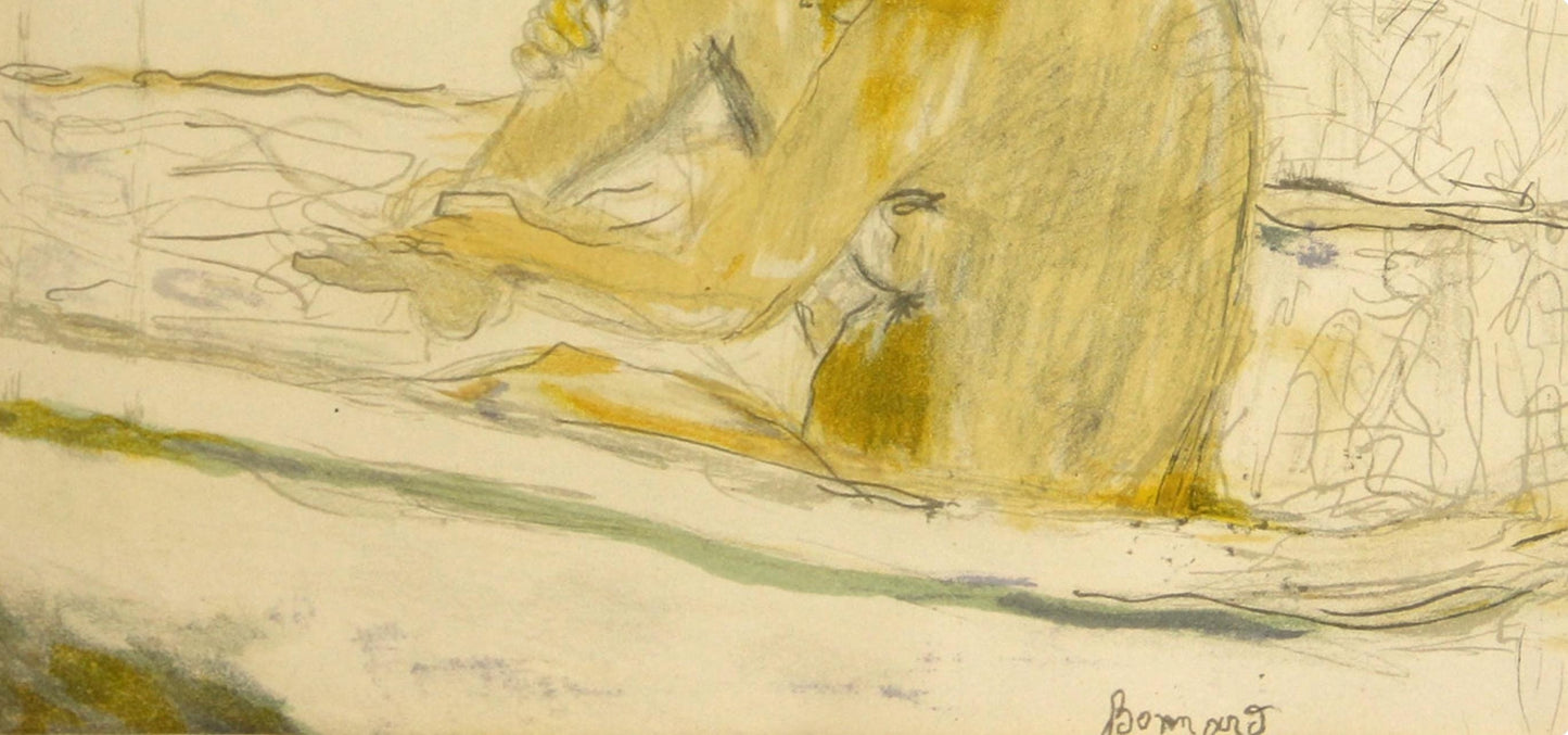Pierre Bonnard, Femme Assise Dans Sa Baignoire, Bonnard Lithographe, Lithograph