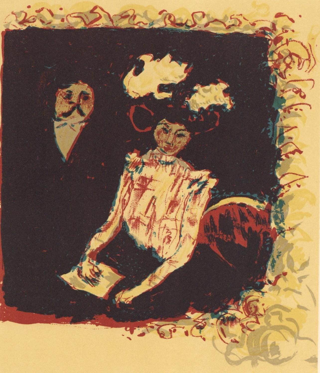 Pierre Bonnard, Frontispiece, Bonnard Lithographe, Lithograph