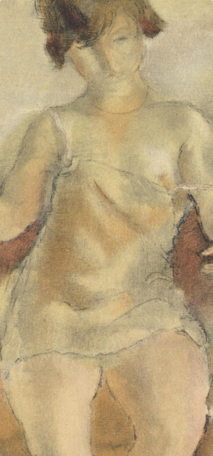Jules Pascin, Nu La Chemisette Rose, Pascin, Lithograph