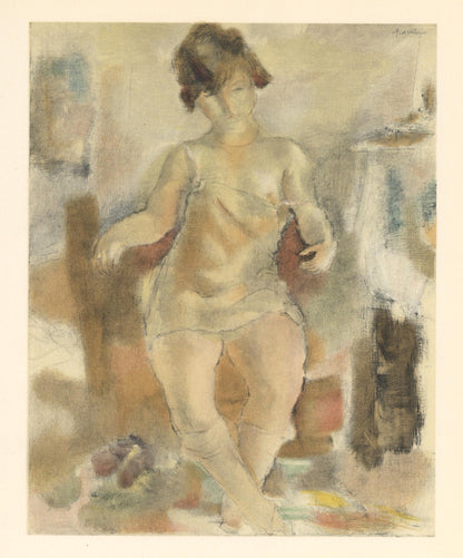 Jules Pascin, Nu La Chemisette Rose, Pascin, Lithograph