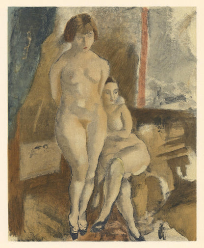 Jules Pascin, Les Deux Modles, Pascin, Lithograph