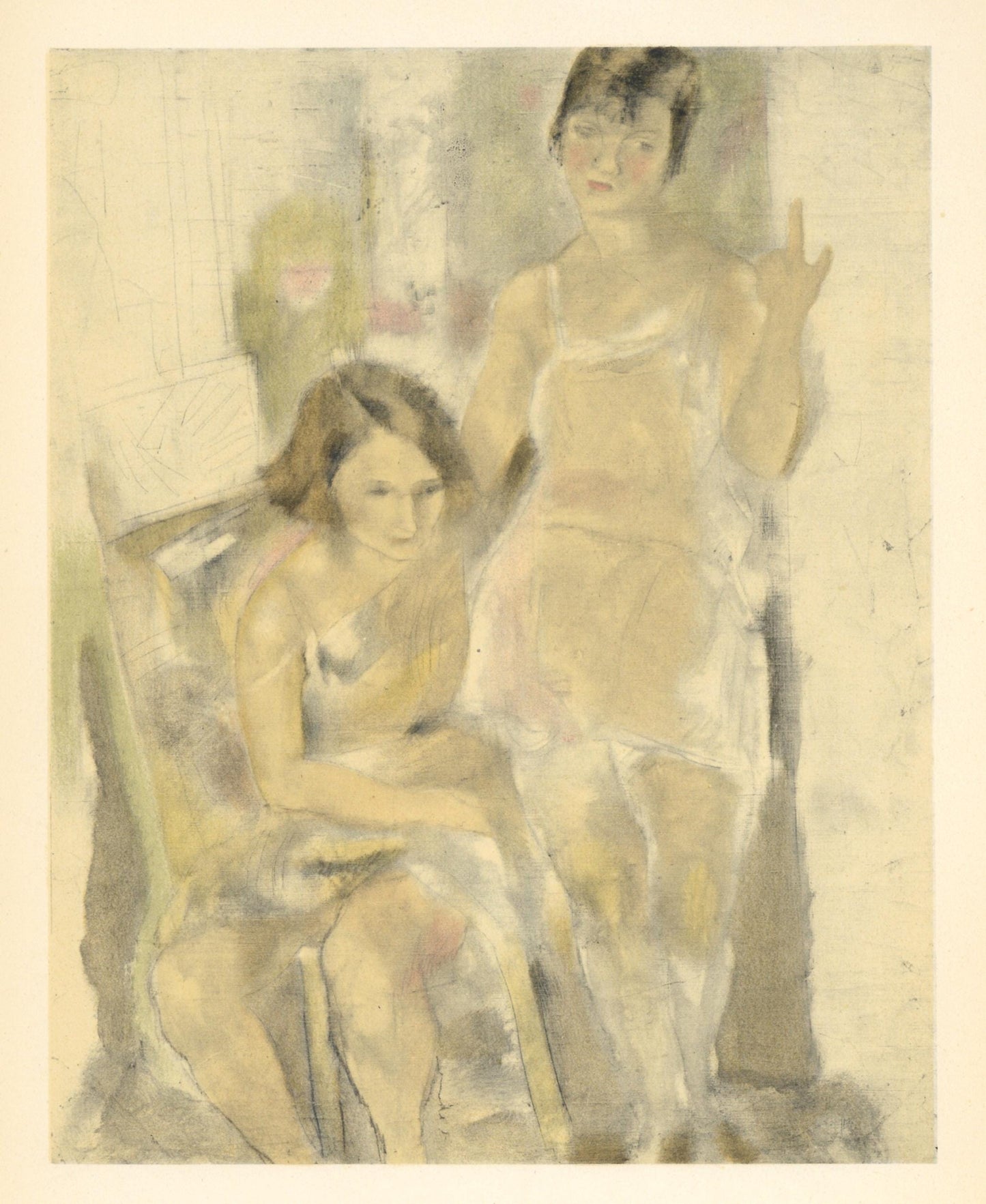 Jules Pascin, Ginette Et Mireille, Pascin, Lithograph