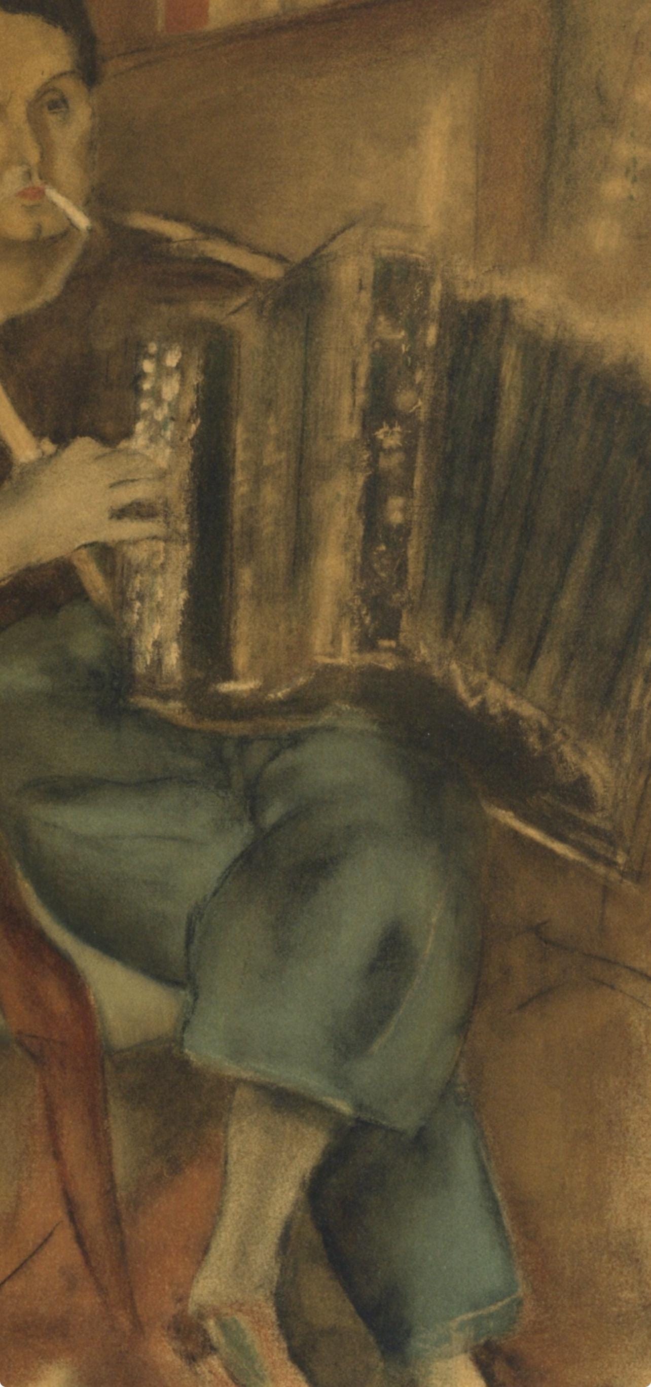 Jules Pascin, Portrait De Pierre Mac Orlan, Pascin, Lithograph