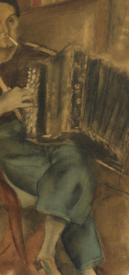 Jules Pascin, Portrait De Pierre Mac Orlan, Pascin, Lithograph