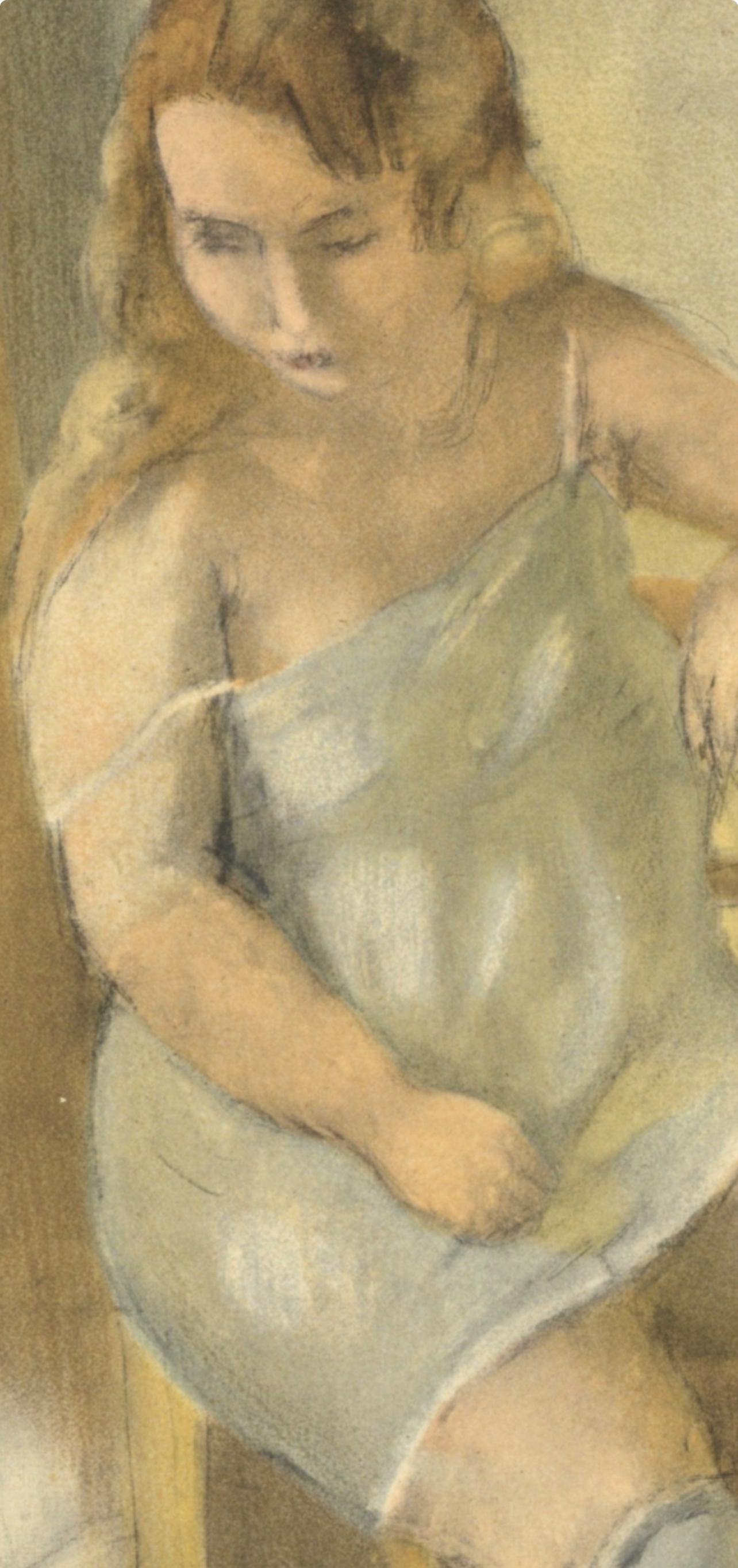 Jules Pascin, Marcelle La Chemise Bleue, Pascin, Lithograph