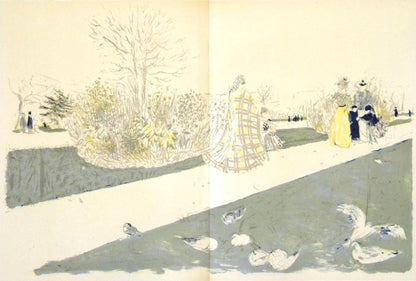 Douard Vuillard, Le Jardin Des Tuileries, L'Uvre Grav De Vuillard, Lithograph