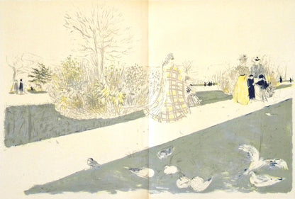 Douard Vuillard, Le Jardin Des Tuileries, L'Uvre Grav De Vuillard, Lithograph