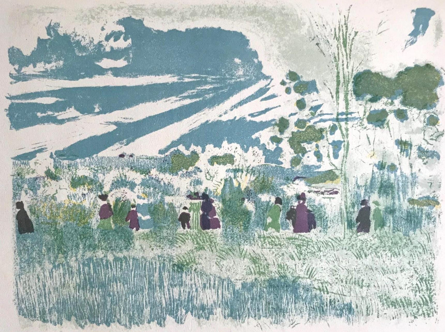 Douard Vuillard, A Travers Champs, L'Uvre Grav De Vuillard, Lithograph