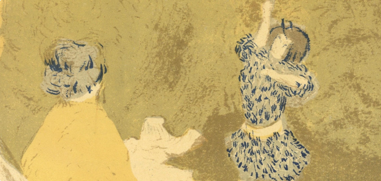 Douard Vuillard, La Petite Fille Au Volant, L'Uvre Grav De Vuillard, Lithograph