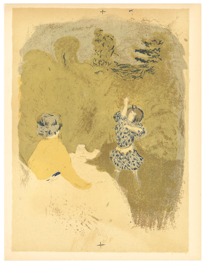 Douard Vuillard, La Petite Fille Au Volant, L'Uvre Grav De Vuillard, Lithograph