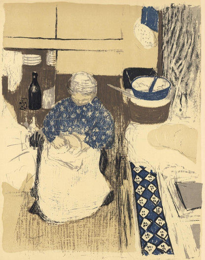 Douard Vuillard, La Cuisiniere, L'Uvre Grav De Vuillard, Lithograph