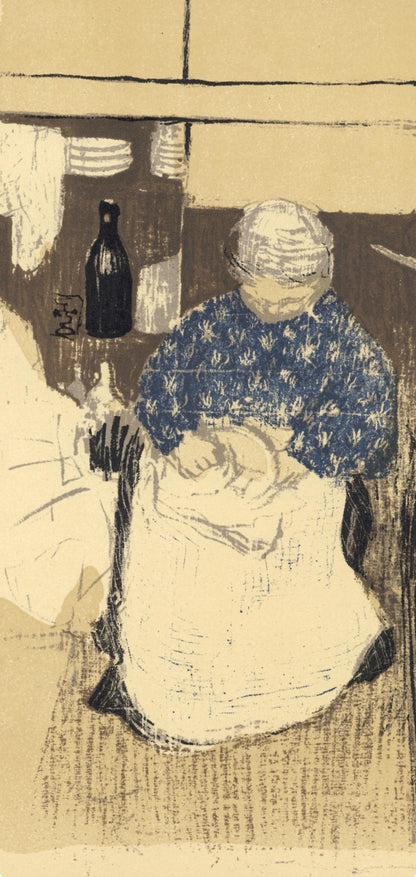 Douard Vuillard, La Cuisiniere, L'Uvre Grav De Vuillard, Lithograph