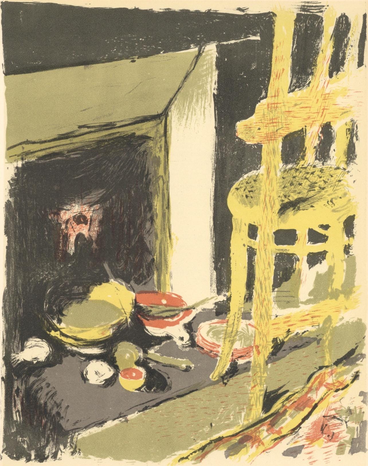 Douard Vuillard, Latre, L'Uvre Grav De Vuillard, Lithograph