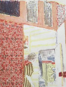 Lithograph - douard Vuillard - Intrieur aux tentures roses - L'uvre grav de Vuillard