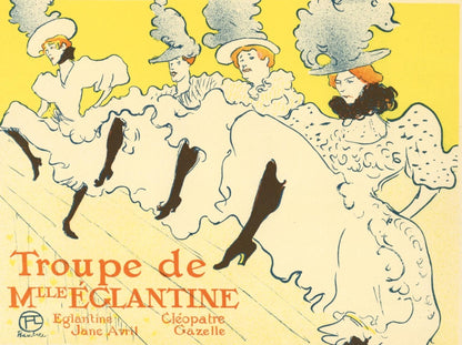 Henri De Toulouse-Lautrec, La Troupe De Mlle Nglantine, Les Affiches De Toulouse-Lautrec, Lithograph