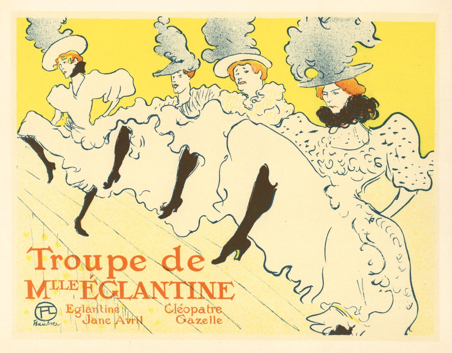Henri De Toulouse-Lautrec, La Troupe De Mlle Nglantine, Les Affiches De Toulouse-Lautrec, Lithograph