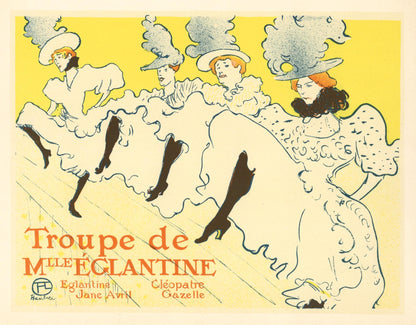 Henri De Toulouse-Lautrec, La Troupe De Mlle Nglantine, Les Affiches De Toulouse-Lautrec, Lithograph