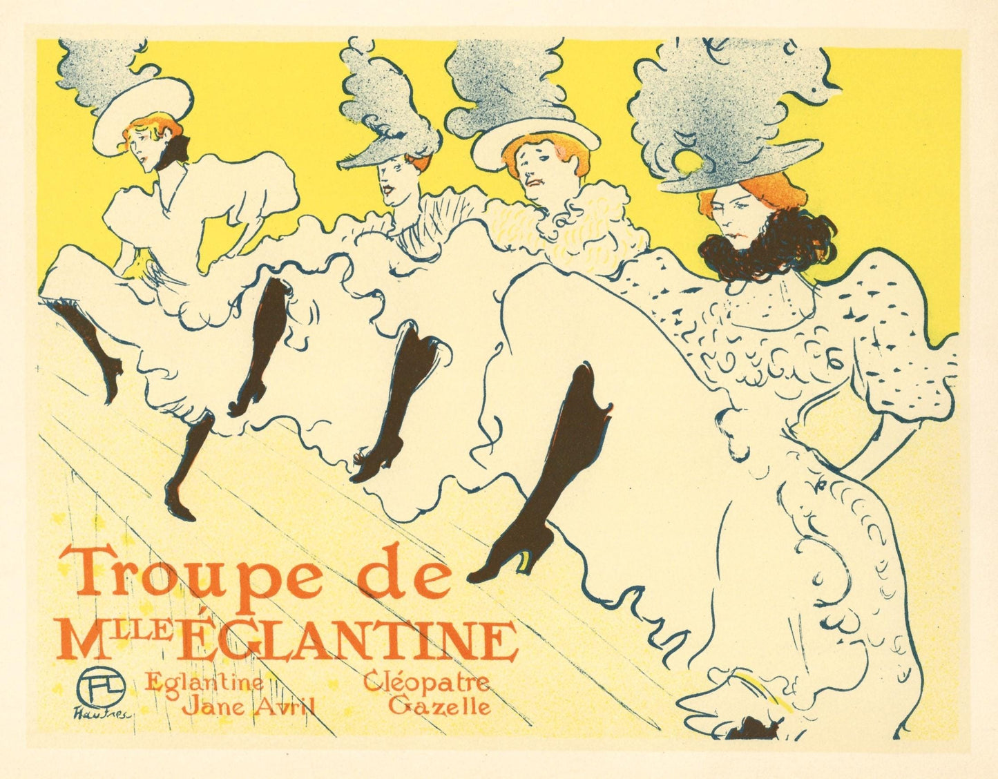 Henri De Toulouse-Lautrec, La Troupe De Mlle Nglantine, Les Affiches De Toulouse-Lautrec, Lithograph