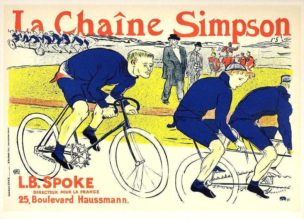 Henri De Toulouse-Lautrec, Le Chaine Simpson, Les Affiches De Toulouse-Lautrec, Lithograph
