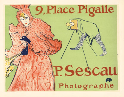Henri De Toulouse-Lautrec, P.Sescau Photographe, Les Affiches De Toulouse-Lautrec, Lithograph